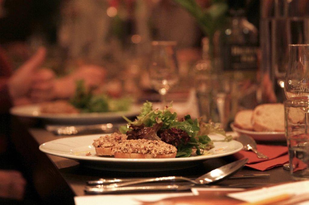 Freunde Abend bei Mr. Peppers Restaurant